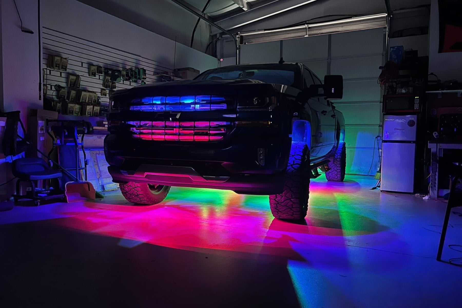 Vehicle lighting install — installed by Sturgess Customs