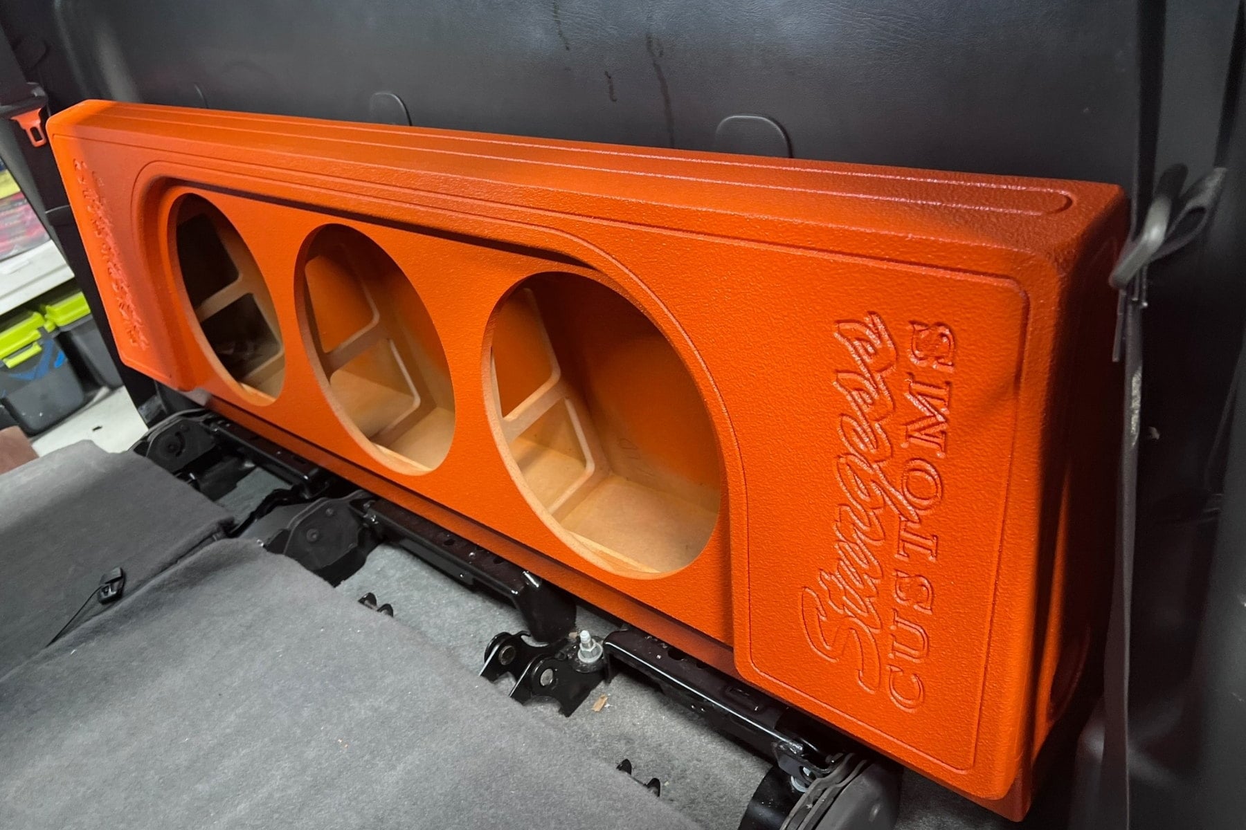 Custom subwoofer enclosure by Sturgess Customs